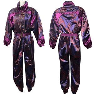 OBERMEYER Vintage Paisley Floral Ski Jumpsuit 10